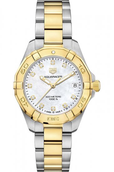 Swiss Replica Tag Heuer Aquaracer Diamond Ladies Watch - Click Image to Close