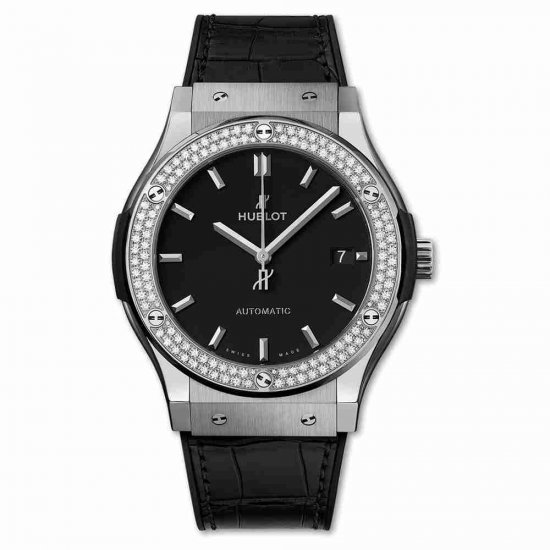 Swiss Replica Hublot Titanium Diamonds 45mm Classic Fusion automatices 511.NX.1171.LR.1104 - Click Image to Close