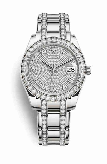 Swiss Replica Rolex Pearlmaster 39 86289 Diamond-paved Dial Watch - Click Image to Close