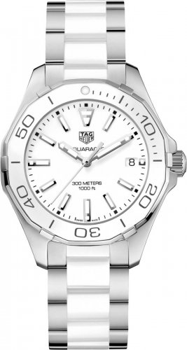 Swiss Replica Tag Heuer Aquaracer White Dial Ladies WAY131B.BA0914