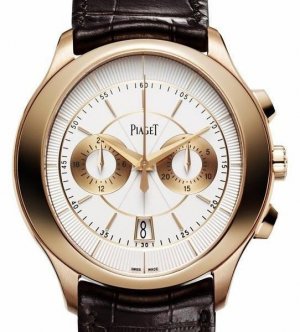 Fake Piaget Gouverneur Automatic Silver Dial Brown Leather Men's Watch