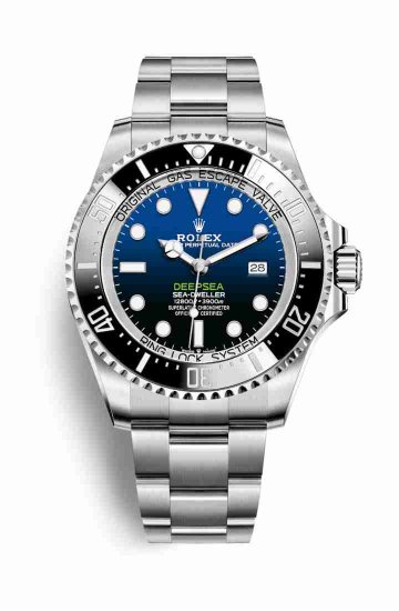 Swiss Replica Rolex Deepsea D-blue dial Oystersteel 126660 D-blue Dial Watch - Click Image to Close