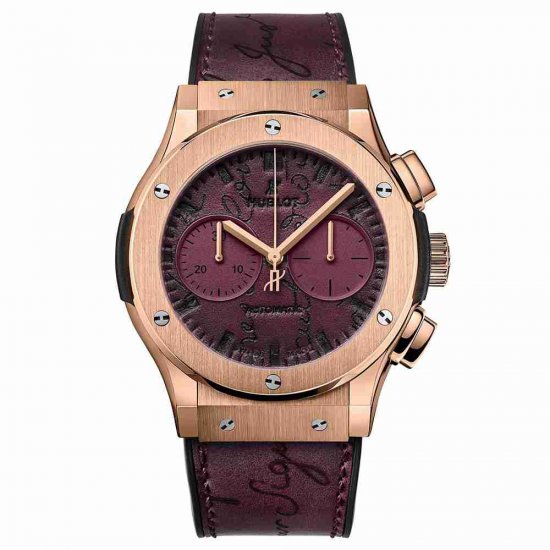 Swiss Replica Hublot Classic Fusion Chronograph Berluti Scritto Bordeaux 45mm 521.OX.O50V.VR.BER18 - Click Image to Close