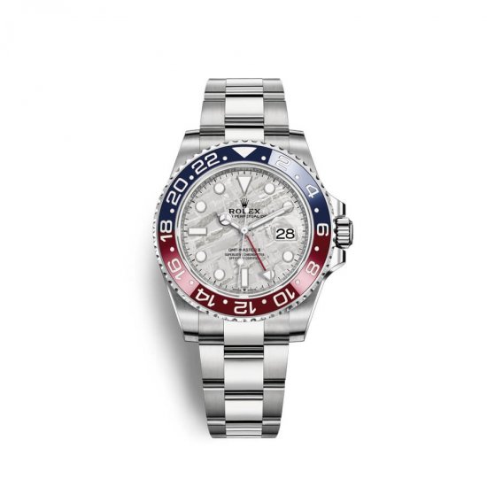 Fake Rolex GMT-Master II 18 ct white gold M126719BLRO-0002 Meteorite Dial Watch - Click Image to Close