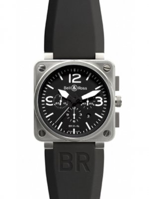 Bell & Ross BR01-94 Chronograph 46mm Watch BR01-94 Steel Black