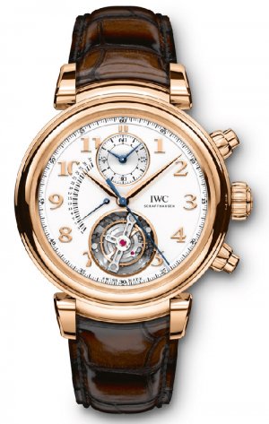 Swiss Replica IWC Da Vinci Tourbillon Retrograde Chronograph IW393101 Watch