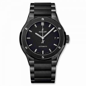 Swiss Replica Hublot Classic Fusion Black Magic Bracelet 45mm 510.CM.1170.CM