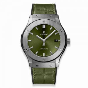 Swiss Replica Hublot Classic Fusion Green Titanium 45mm 511.NX.8970.LR