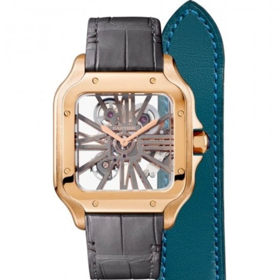 Copy Cartier Santos Mechanical with Manual Winding WHSA0010 Unisex Watch - Click Image to Close