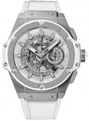 Hublot King Power 48mm Unico Titanium White Mens Watch 701.NE.01