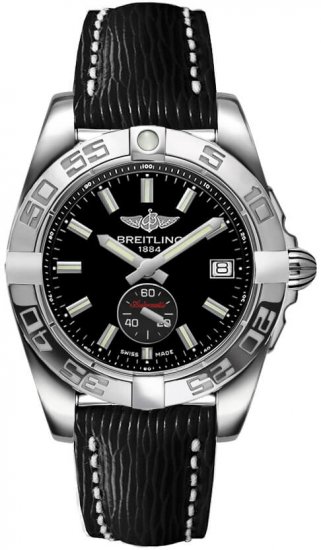 Fake Breitling Galactic 36 Automatic Stainless Steel / Onyx Black / Sahara Watch - Click Image to Close