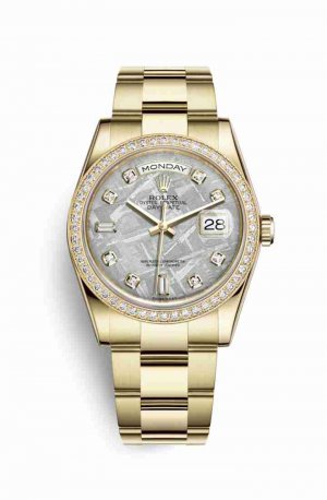 Swiss Replica Rolex Day-Date 36 118348 Meteorite diamonds Watch