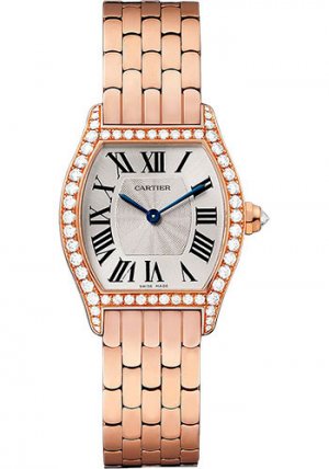 Cartier Tortue Silvered Flinque Dial Ladies replica Watch