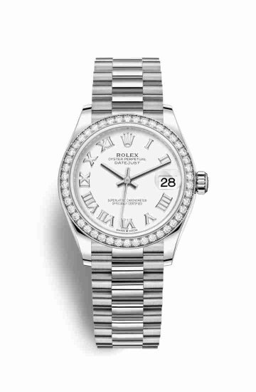 Swiss Replica Rolex Datejust 31 278289RBR White Dial Watch - Click Image to Close