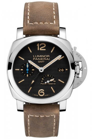 Swiss Replica Panerai Luminor 1950 3 Days GMT Power Reserve Automatic Acciaio 42mm PAM01537 Watch - Click Image to Close