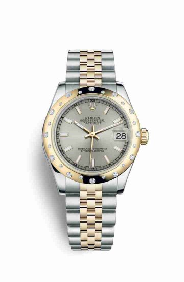 Swiss Replica Rolex Datejust 31 Yellow 178343 Silver Dial Watch - Click Image to Close