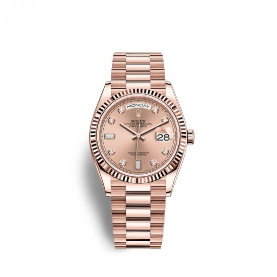 Fake Rolex Day-Date 36 18 ct Everose gold M128235-0009 Ros - Click Image to Close