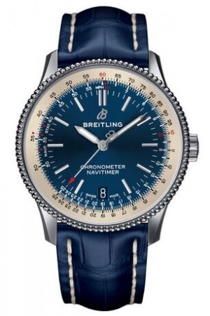Swiss Replica Breitling Navitimer 1 Automatic 38 Blue Dial Mens A17325211C1P1