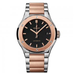 Copy Hublot Classic Fusion Titanium King Gold Bracelet