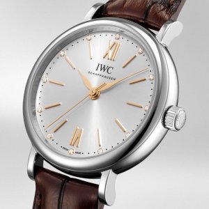 Copy IWC Portofino Automatic 34 Silver Dial Ladies Watch IW357403