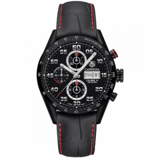 Fake TAG Heuer Carrera Calibre 16 Automatik Chronograph 41mm CBM2110.FC6454 Watch - Click Image to Close