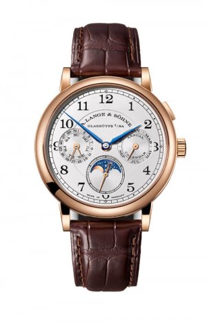 Swiss Replica A. Lange & Sohne 238.032 1815 Annual Calendar Pink Gold/Silver Watch