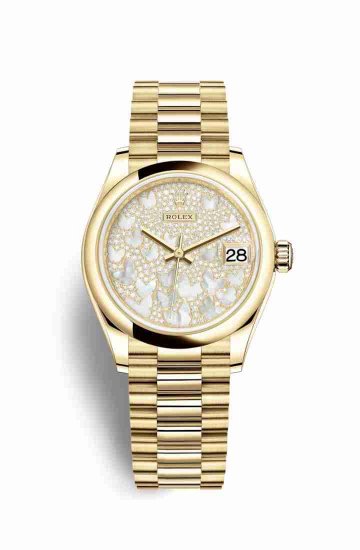 Swiss Replica Rolex Datejust 31 278248 Paved mother-of-pearl butterfly Dial Watch - Click Image to Close