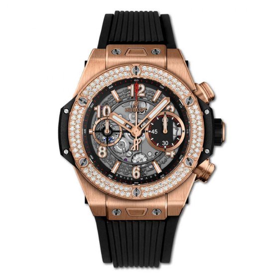 Copy Hublot Big Bang Unico King Gold Diamonds 42mm - Click Image to Close