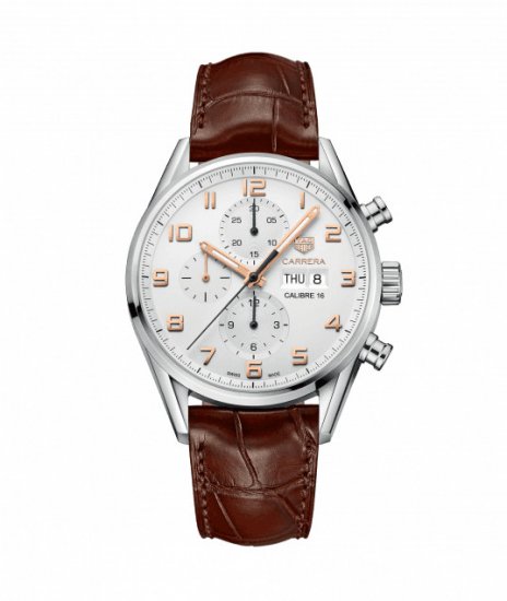 Swiss Replica Tag Heuer Carrera Calibre 16 Automatic Chronograph 43mm Mens Watch - Click Image to Close