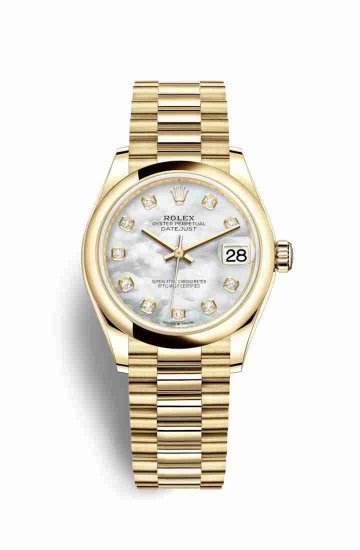 Swiss Replica Rolex Datejust 31 278248 White mother-of-pearl diamonds Watch - Click Image to Close