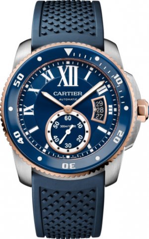 Calibre de Cartier Diver blue watch W2CA0009