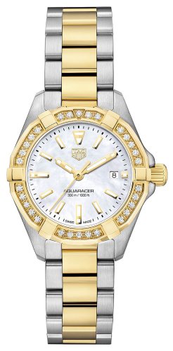 Swiss Replica Tag Heuer Aquaracer Diamond White Mother of Pearl Dial Ladies Watch