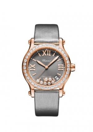 Copy Chopard Happy Sport 18ct Rose Gold And Diamond 274808-5014 Watch