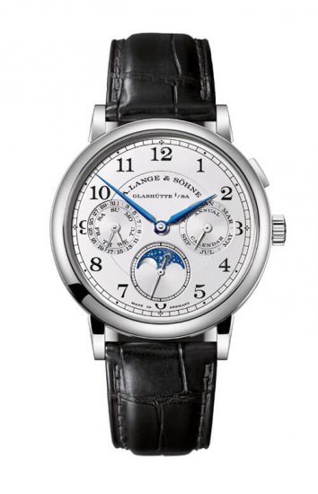 Swiss Replica A. Lange & Sohne 238.032 1815 Annual Calendar Pink Gold/Silver Watch - Click Image to Close