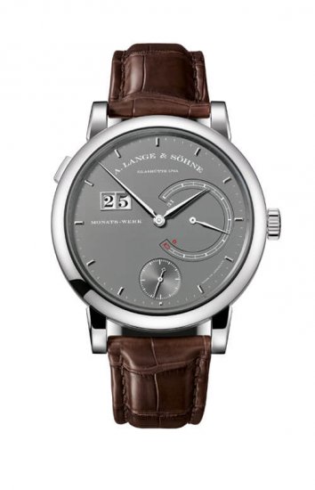 Swiss Replica A. Lange & Sohne 130.039 Lange 31 White Gold/Grey Watch - Click Image to Close