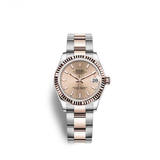 Fake Rolex Datejust 31 Oystersteel 18 ct Everose gold M278271-0009 Ros - Click Image to Close