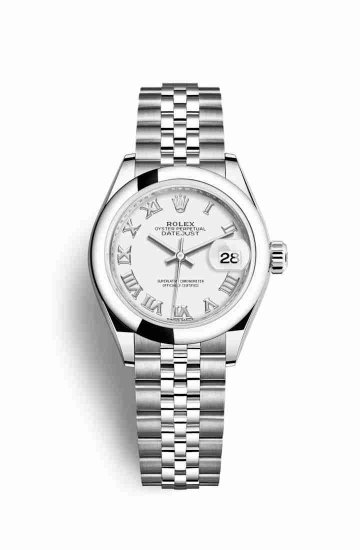 Swiss Replica Rolex Datejust 28 Oystersteel 279160 White Dial Watch - Click Image to Close