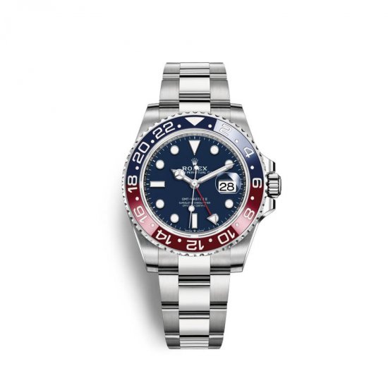 Fake Rolex GMT-Master II 18 ct white gold M126719BLRO-0003 Blue Dial Watch - Click Image to Close