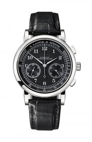 Swiss Replica A. Lange & Sohne 414.028 1815 Chronograph White Gold/Black/Pulsometer Watch