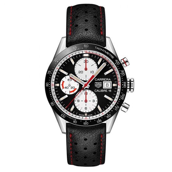 Swiss Replica TAG Heuer Carrera Calibre 16 Automatic Chronograph Vintage Watch - Click Image to Close