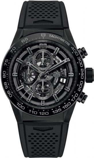 Swiss Replica Tag Heuer Carrera Chronograph Automatic Mens Watch - Click Image to Close