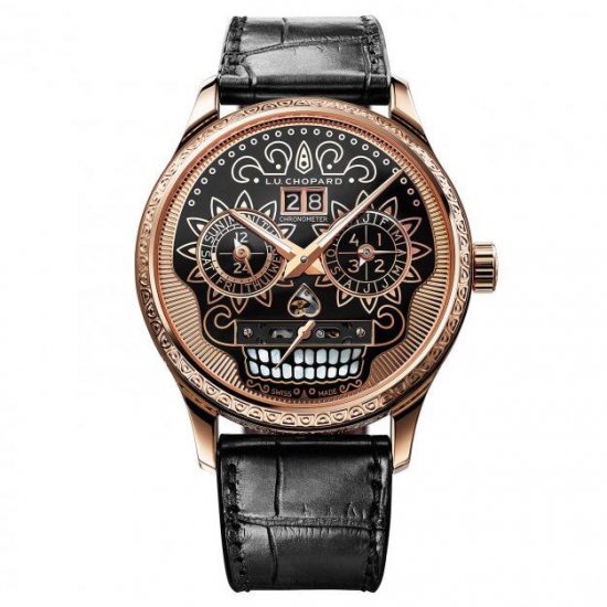 Copy Chopard L.U.C Perpetual T Spirit of La Santa Muerte 161941-5005 Watch - Click Image to Close