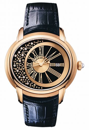 Swiss Replica Audemars Piguet Millenary Morita Rose Gold 15331OR.OO.D102CR.01 - Click Image to Close