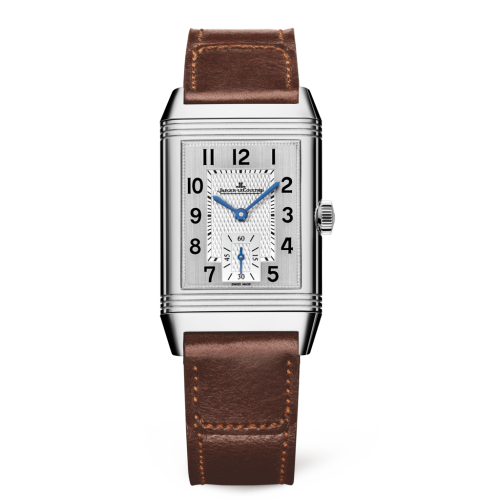 Swiss Replica Jaeger-LeCoultre 2458422 Reverso Classic Medium Duoface Small Seconds Stainless Steel/Silver/Fagliano Watch - Click Image to Close