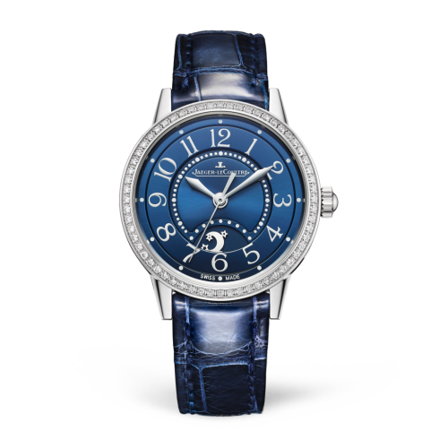 Swiss Replica Jaeger-LeCoultre 3468480 Rendez-Vous Night & Day Small Stainless Steel/Diamond/Blue/Alligator Watch