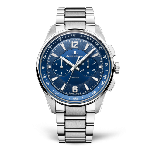 Swiss Replica Jaeger-LeCoultre 9028180 Polaris Chronograph Stainless Steel/Blue/Bracelet Watch - Click Image to Close