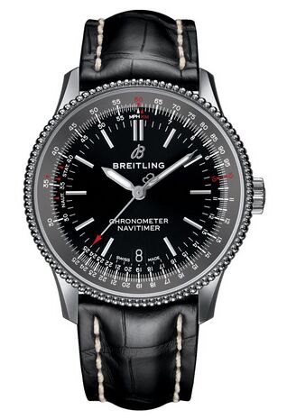 Swiss Replica Breitling Navitimer 1 Automatic 38 Black Dial Mens A17325241B1P1 - Click Image to Close