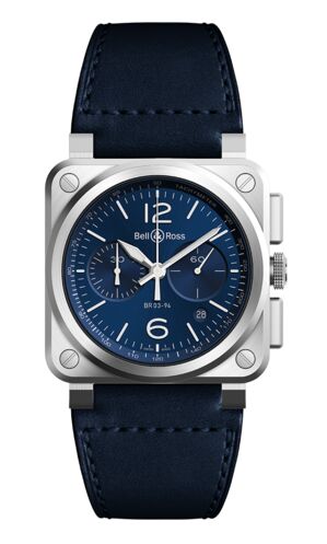 Swiss Replica Bell & Ross BR 03 94 Blue Steel BR0394-BLU-ST/SCA