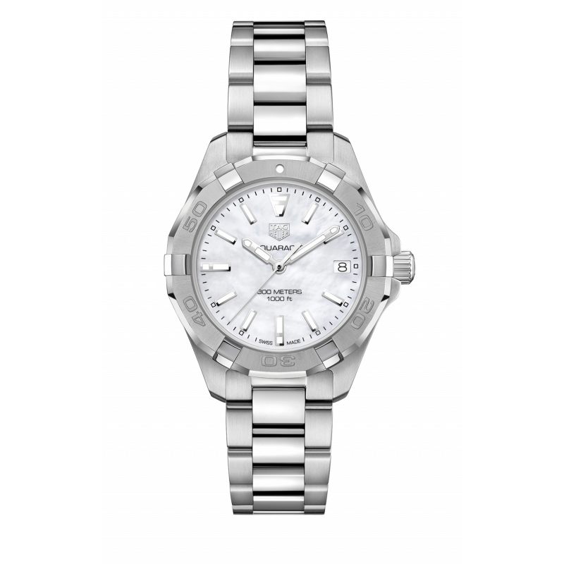 Swiss Replica Tag Heuer Aquaracer White Mother of Pearl Dial Ladies WBD1311.BA0740 - Click Image to Close