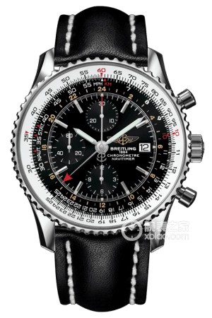 Fake Breitling Navitimer World Chronograph Automatic Chronometer Black Dial Men's Watch - Click Image to Close